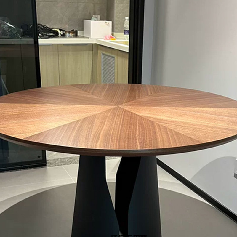 Table de salle à manger en bois massif de couleur noyer, H 51,18 po x L 29,52 po x l 51,18 po