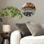 Horloge murale unique en son genre avec pont en rivière - horloge murale moderne en verre 12 po