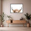 Nature Inspired Peeking Cow by  - Picture Frame Photograph on Paper-81387019