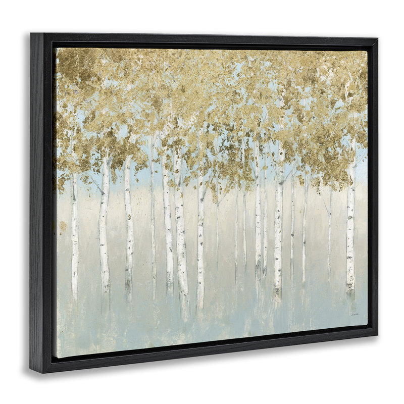 Peinture sur toile encadrée, Cadre flottant noir de jais, H 16 po x l 20 po