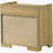 Natural 2-Drawer Nightstand Bedside Table