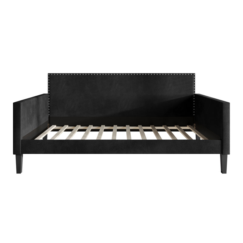 Velvet Upholstered Twin Size Daybed