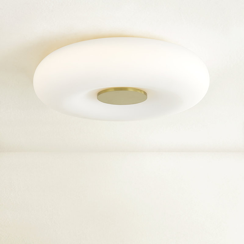 Plafonnier encastré 1 lumière Imani, Laiton vieilli