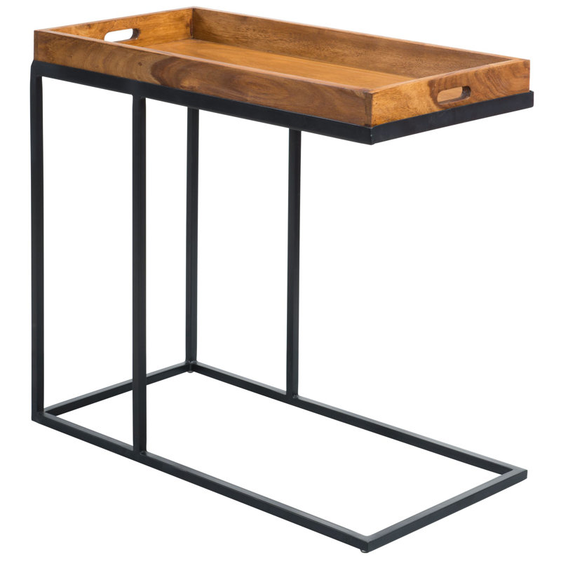 Aldona Solid Wood Tray Top End Table