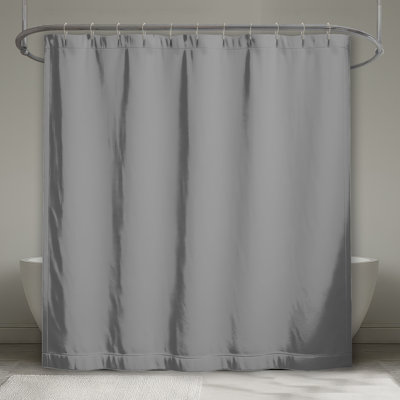Gray Abstract Mountains Shower Curtains Extra Long