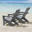 Chirokitia High-Density Polyethylene Adirondack Chair Oversized Patio Chair-1960778704