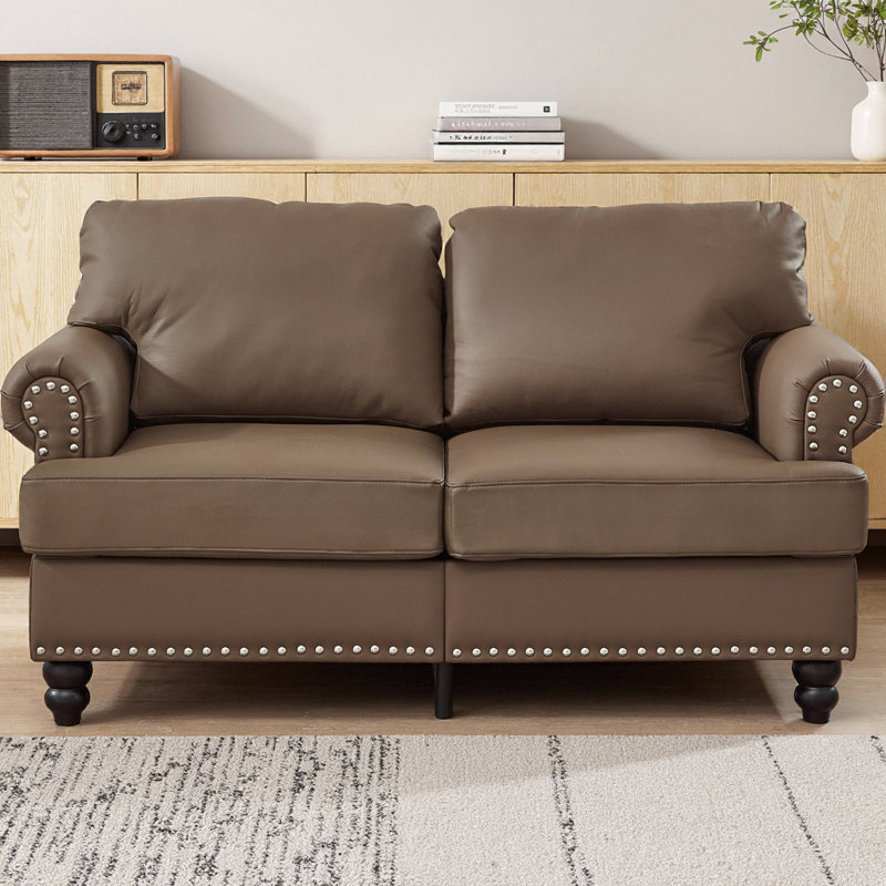 Canapé 59,5 po Modern Classic Classic, Brun