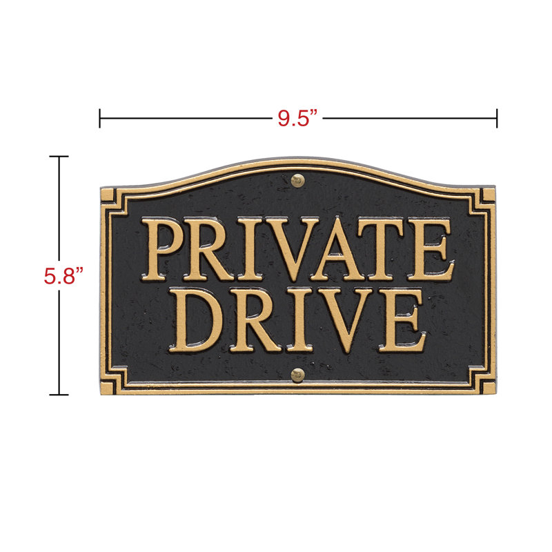 Private Drive Garden Sign