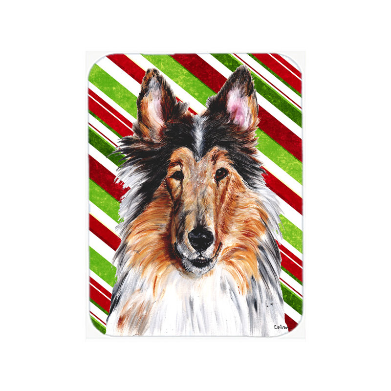 Planche à découper en verre à sucre de noël east urban home collie