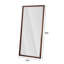 Miroir de plancher 70 po x 32 po avec cadre en bois artificiel, conception élégante et durabilité, un incontournable pour les chambres à coucher, les magasins de vêtements et les salons