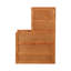 Commode à lingerie en bois massif à 4 tiroirs 20,75 po Mcentire-1372795952