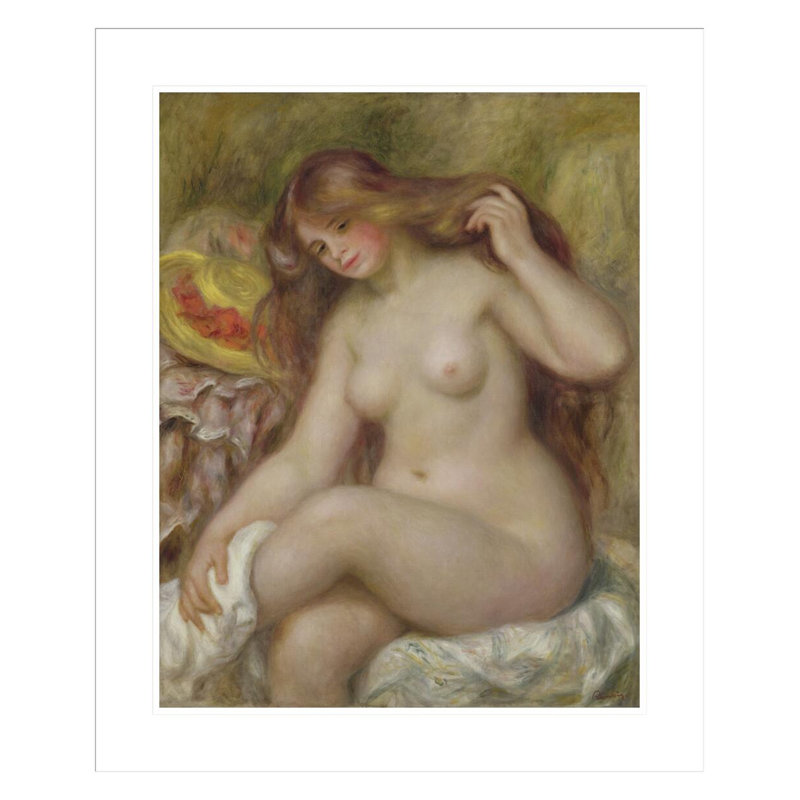 «Bather» par Pierre-Auguste Renoir, impression giclée sur cadre, H 28,27 po x l 23,5 po