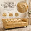 Canapé Chesterfield 3 places 84,65 po Aurelia-1814288482