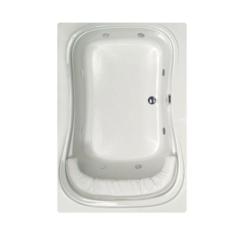 Fantasy 60'' x 42'' Acrylic Bathtub, Almond, Polished Chrome