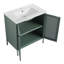 Meuble-lavabo autoportant de 30 po avec lavabo en céramique