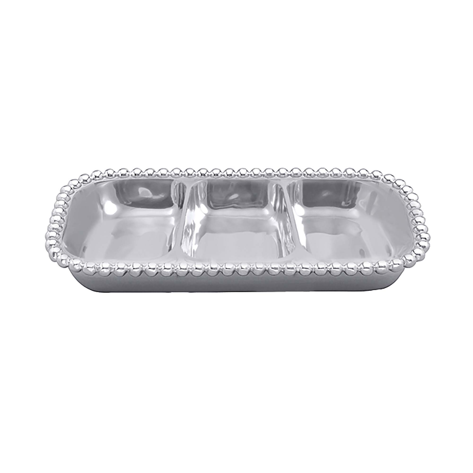 Mariposa String of Pearls Small 3-Section Divided Serving Dish | Perigold