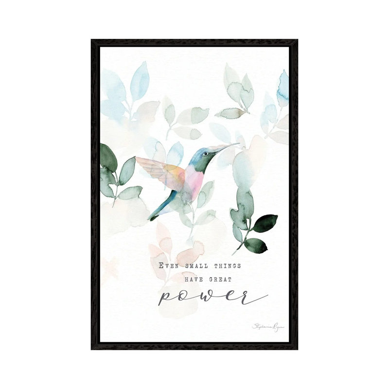Lightness Of Being 1 Piece Wall Art on Canvas, 66.04 cm H x 45.72 cm W, Black Framed