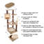  Tour pour chat à 6 niveaux PETMAker, beige
