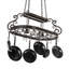 Neo 2 Light Handcrafted Hanging Pot Rack