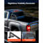 Barre de roulement pour lit de camion, support de chasse universel réglable pour camionnette compatible avec un camion de taille moyenne, fabrication en acier au carbone avec support de lumière d'extension, aucun support inclus-126266890