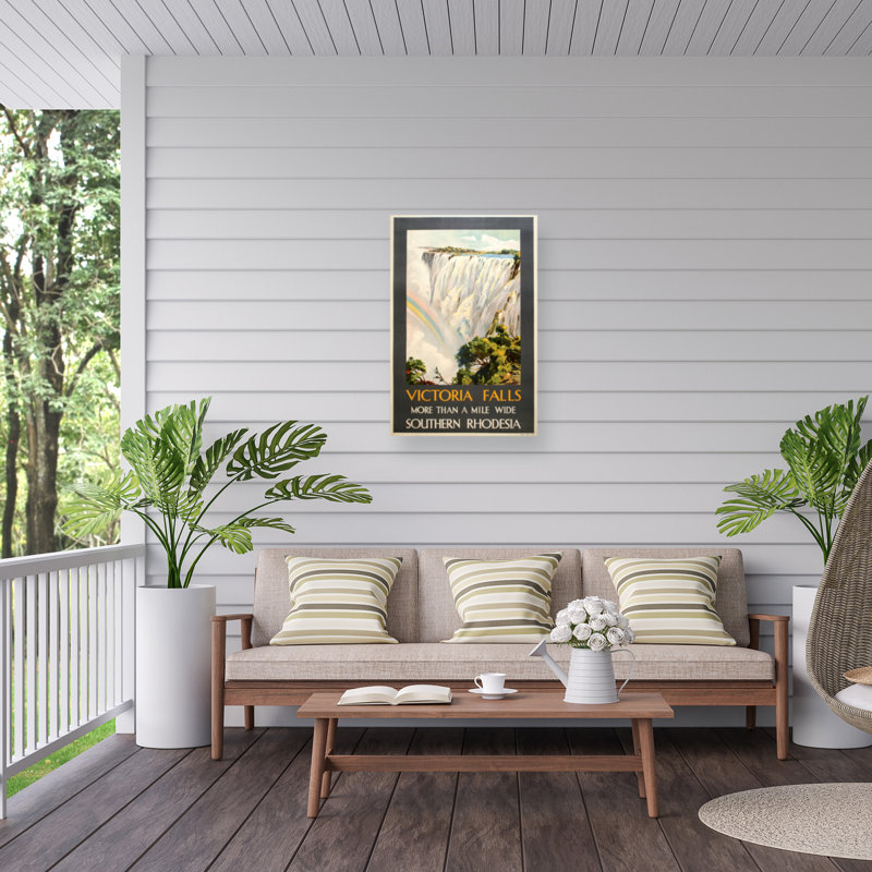 Affiche de voyage Marcus, chutes Victoria, toile extérieure, H 22 po x l 32 po