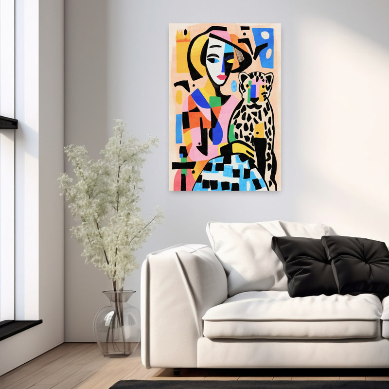 Art contemporain, art contemporain abstrait, H 24 po x l 16 po
