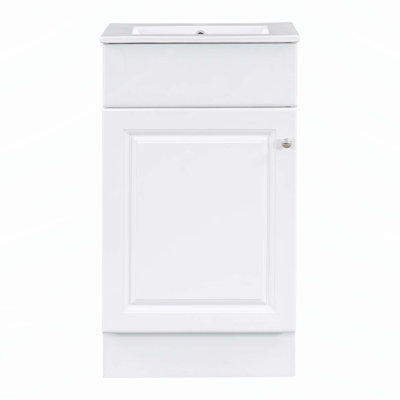 Meuble-lavabo polyvalent avec plusieurs options de rangement et matériaux de qualité supérieure