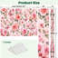 Cloison pliante 6 panneaux à paravents roses et roses papillons cloison en toile rose pâle-1716322639-1716322625
