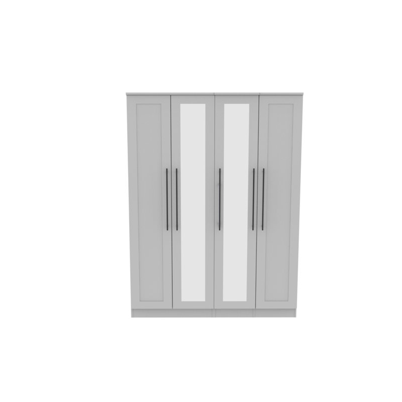 Fully Assembled Jacobus Beverley 4 Door Wardrobe