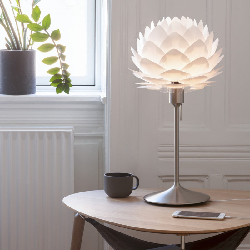 Luminaire suspendu 1 lumière Khloee, H 9,60 po x l 12,60 po, Blanc