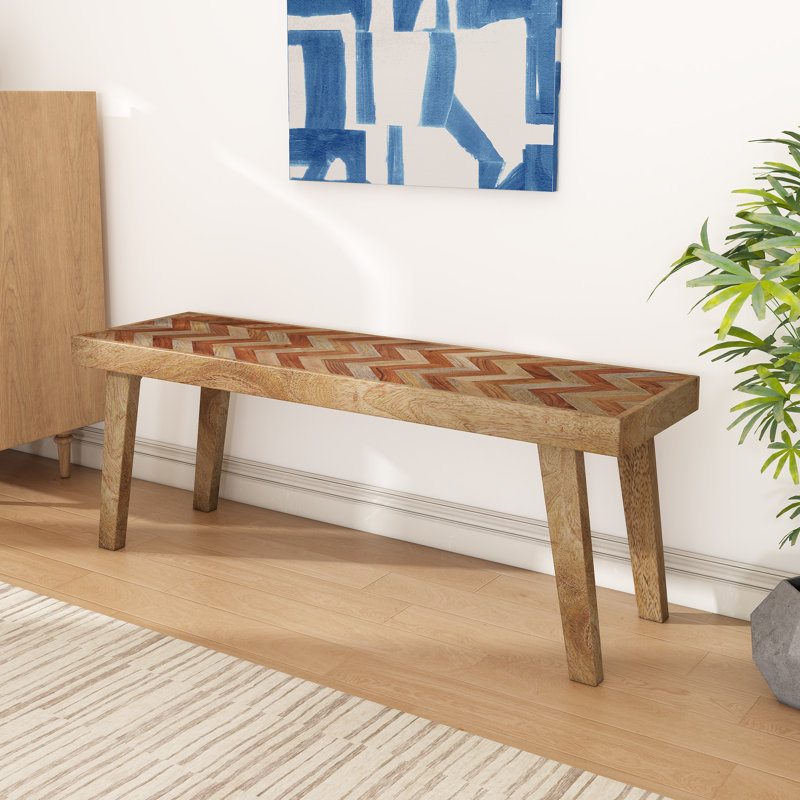 Banc de salle à manger en bois, Brun