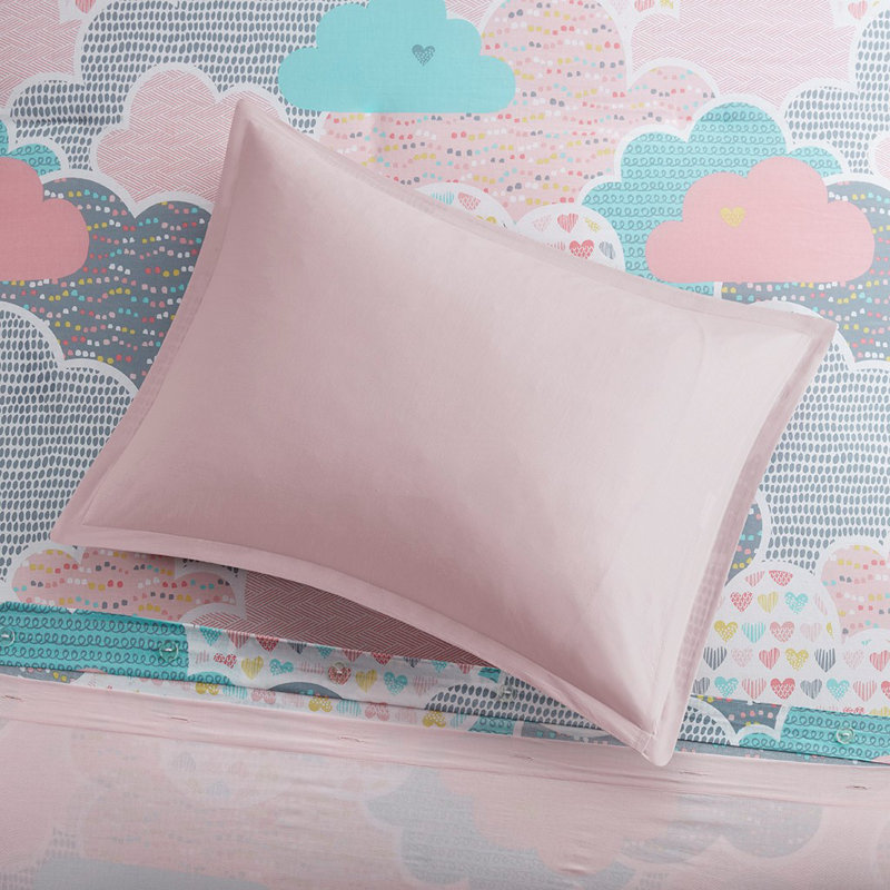Literie en coton Naim, Housse de couette simple + 6 pièces supplémentai