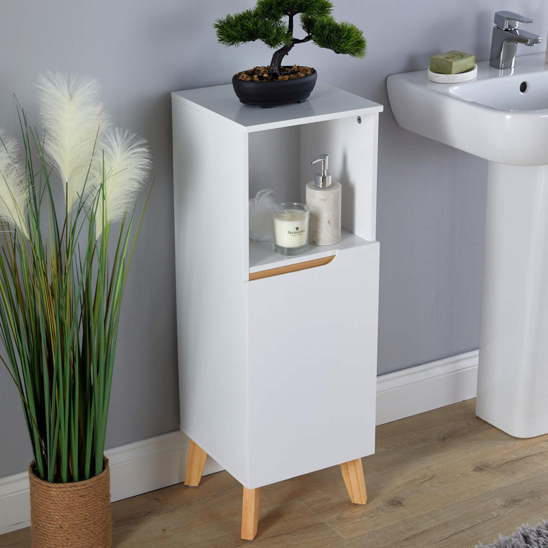 Wallen Freestanding Bathroom Cabinet, White