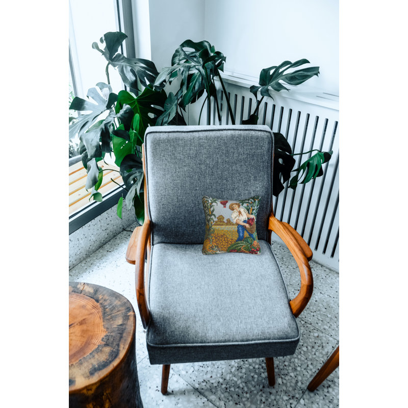 Farmer Needlepoint Pillow