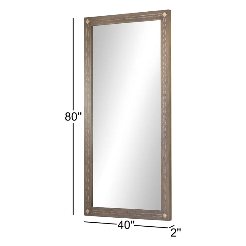 Timil Rectangle Solid Wood Mirror