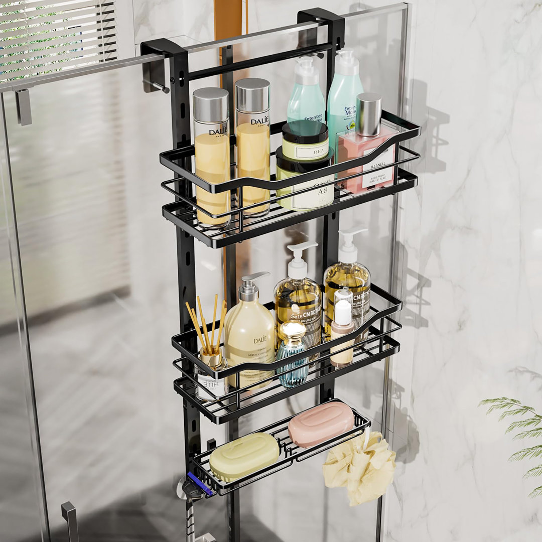 Over-the-Door Stainless Steel Shower Caddy