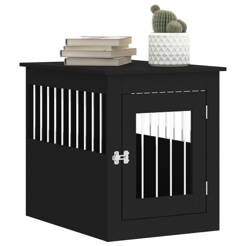 Pet Crate, 65cm H x 55cm W x 75cm D, Black