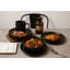 Service de table 12 pièces en grès, service pour 4 avec assiettes et bols, vaisselle empilable allant au lave-vaisselle et au micro-ondes, ustensiles de cuisine glaçure mat non toxique-302371589