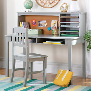 Guidecraft Dahlia Desk and Chair - Gray