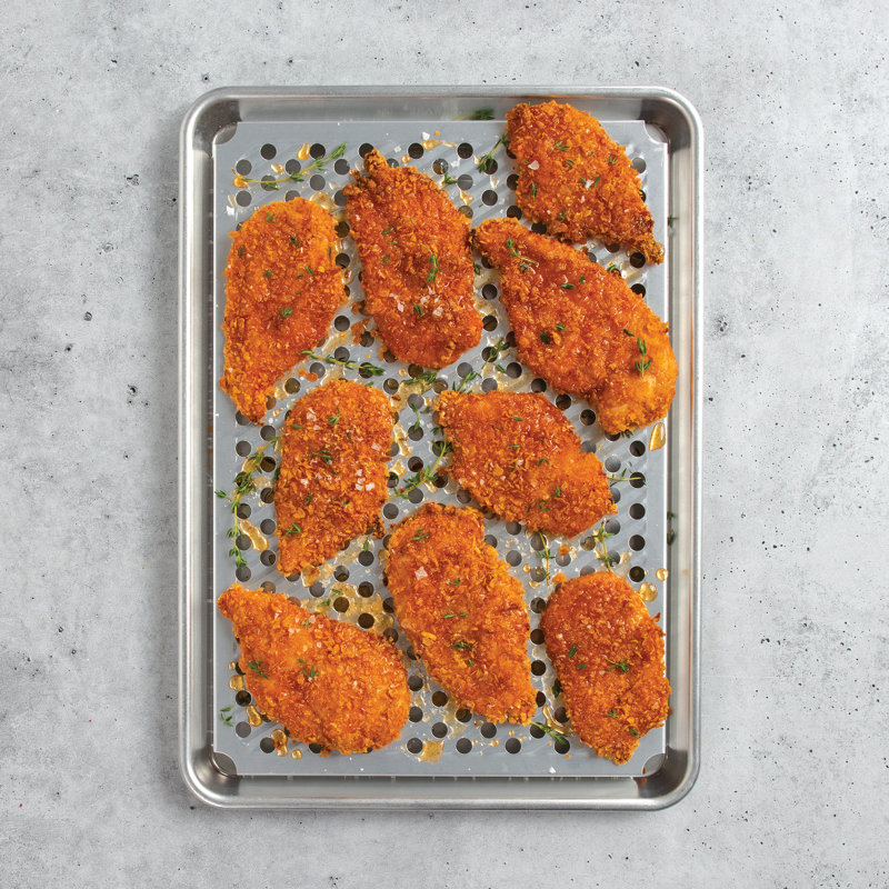 Half Sheet With Multi-Purpose Oven Crisping Rack