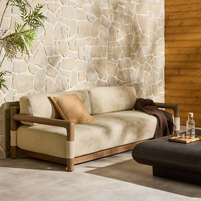 Fable Outdoor Sofa-91"-Concha Beige