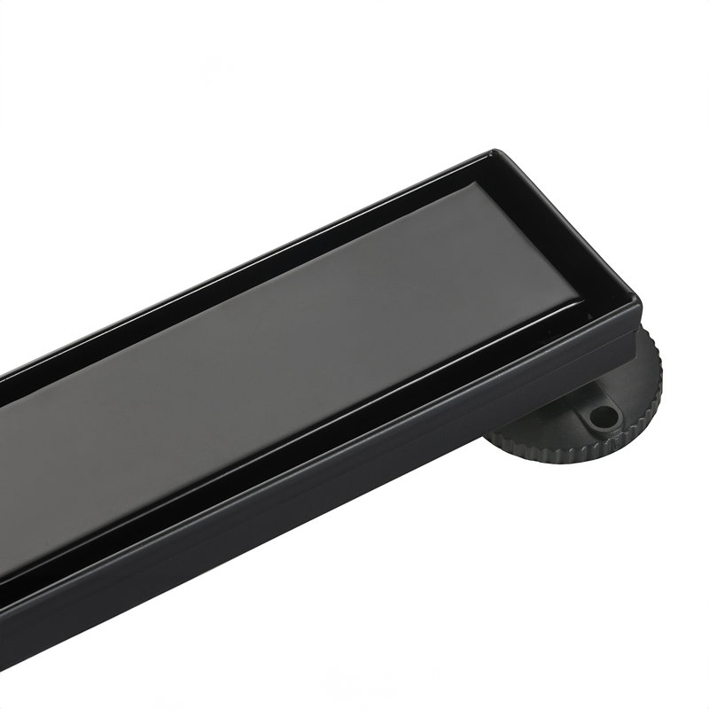Kingston Watercourse 48-Inch Linear Shower Drain, Matte Black