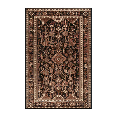Tapis brun lavable à la machine