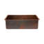 30" Hammered Copper Single Basin Kitchen Sink