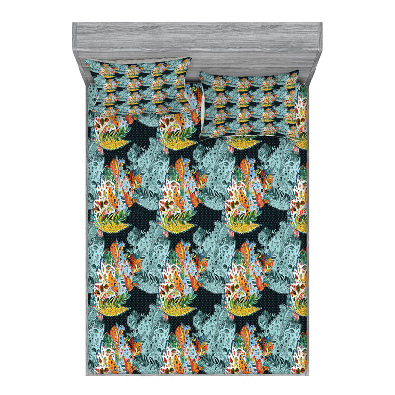 Microfiber Floral Sheet Set