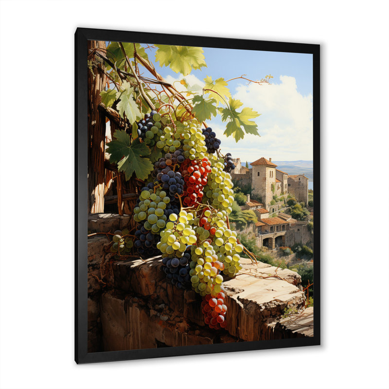 Green Wineyard, ancienne sagesse - impression, Cadre photo noir simple, H 20 po x l 12 po x P 1 po
