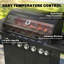 Outsunny 6 - Burner Freestanding, Portable 20500 BTU BTU Gas Grill with Side Burner and Cabinet-125044059