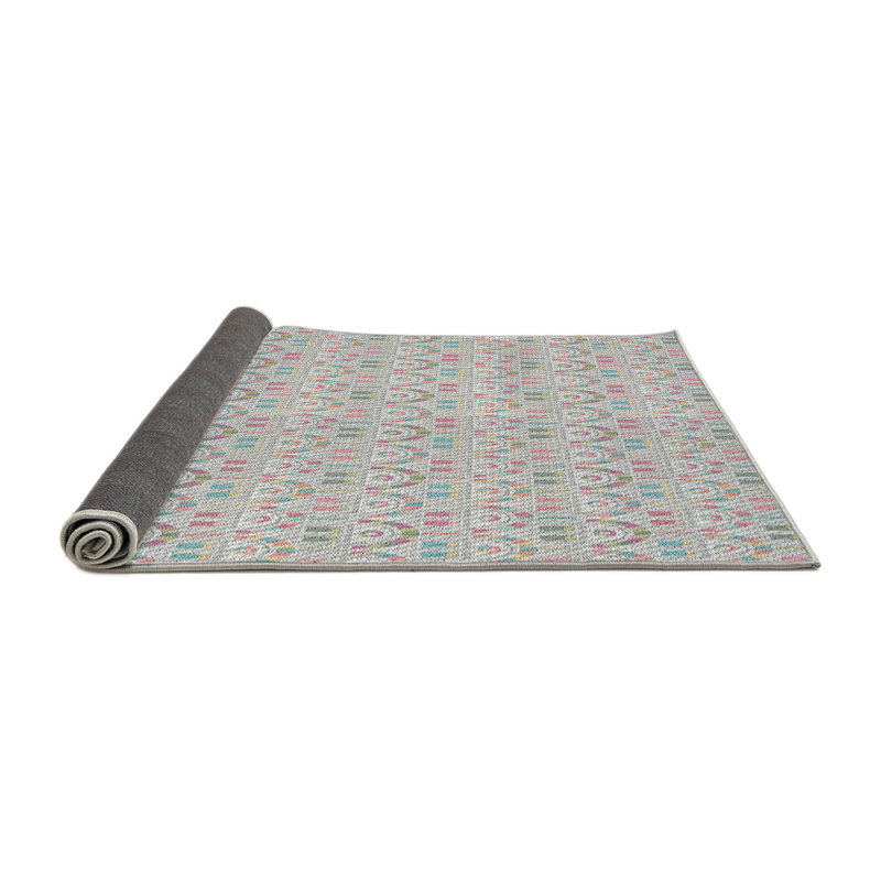 Tapis décoratif gris clair Polizzi, Rond 5 pi