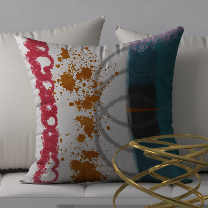 Reversible Throw Pillow, 24" x 24"
