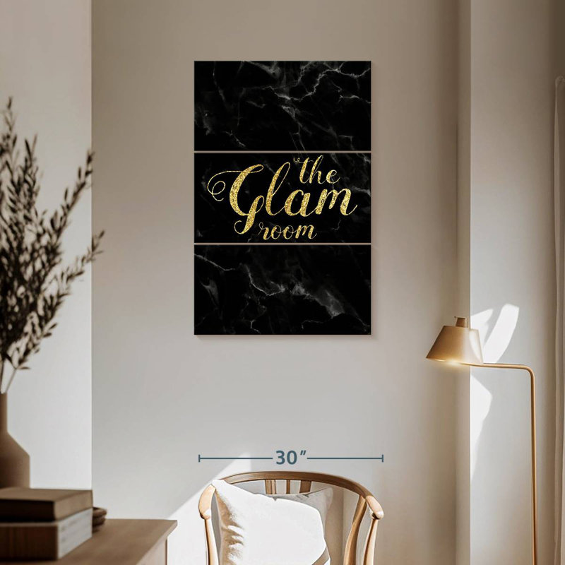 Tergel Marble Glam Room, 57" H x 36" W